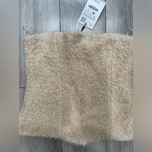 ZARA STRUCTURED STRAPLESS TOP S NWT